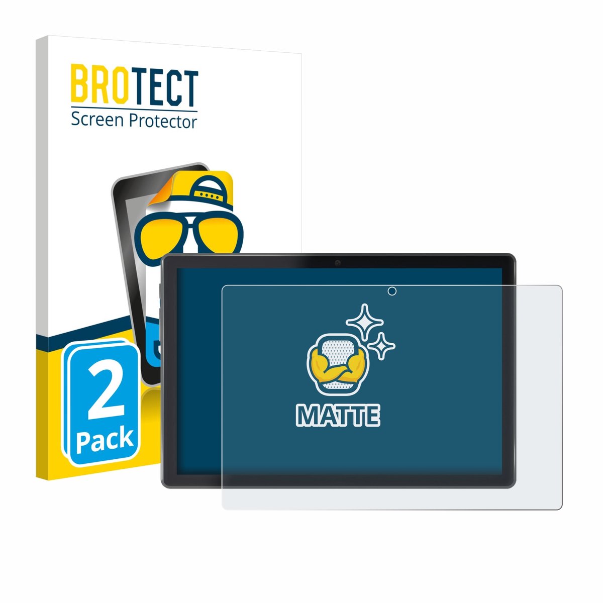 BROTECT - Screenprotector voor Lisciani Mio Tab 10" - Folie Beschermfolie matte 2 Stuks