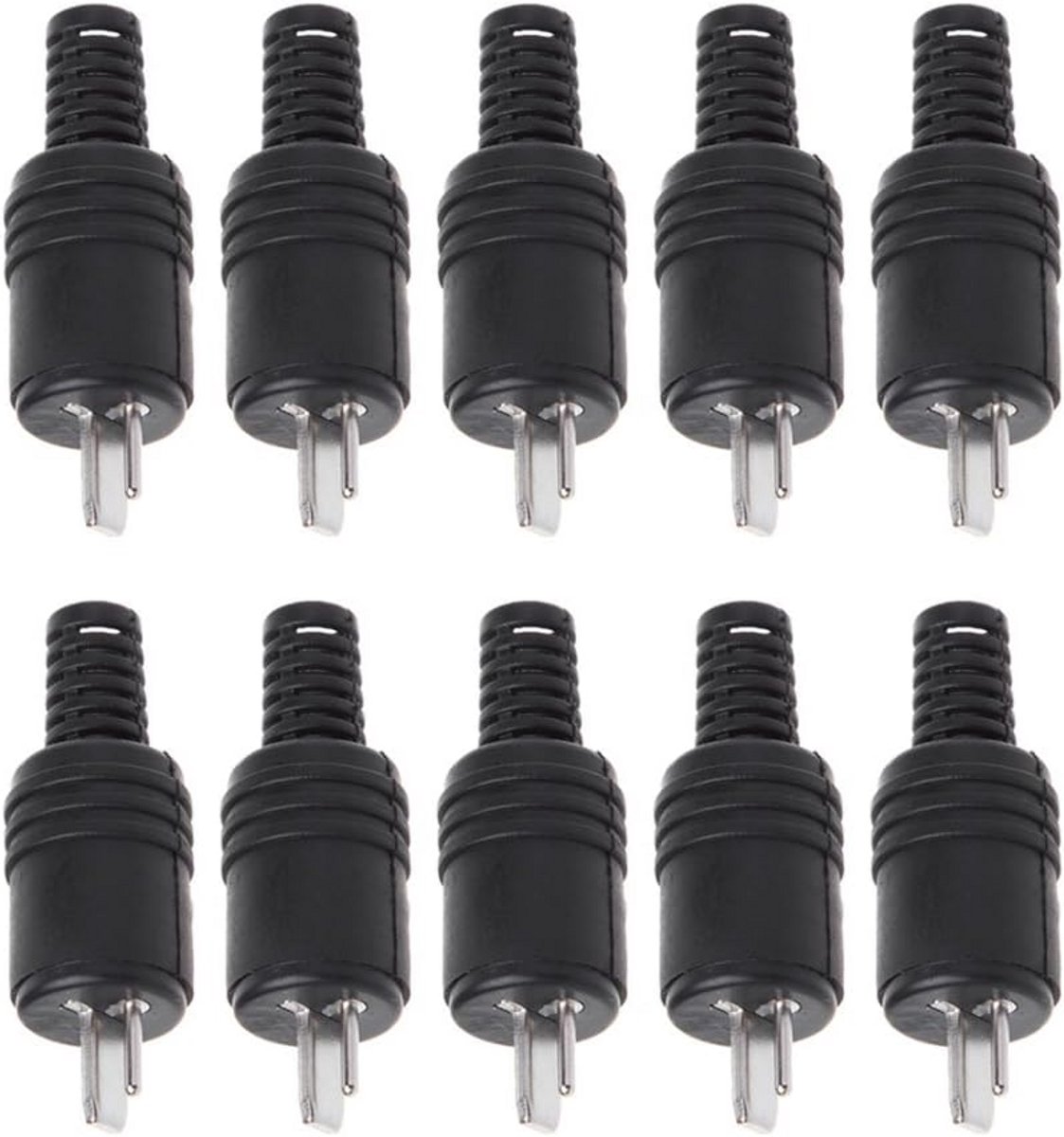 10 Stuks 2-Pin Luidspreker Aansluitpluggen voor HIFI Audio Connectoren