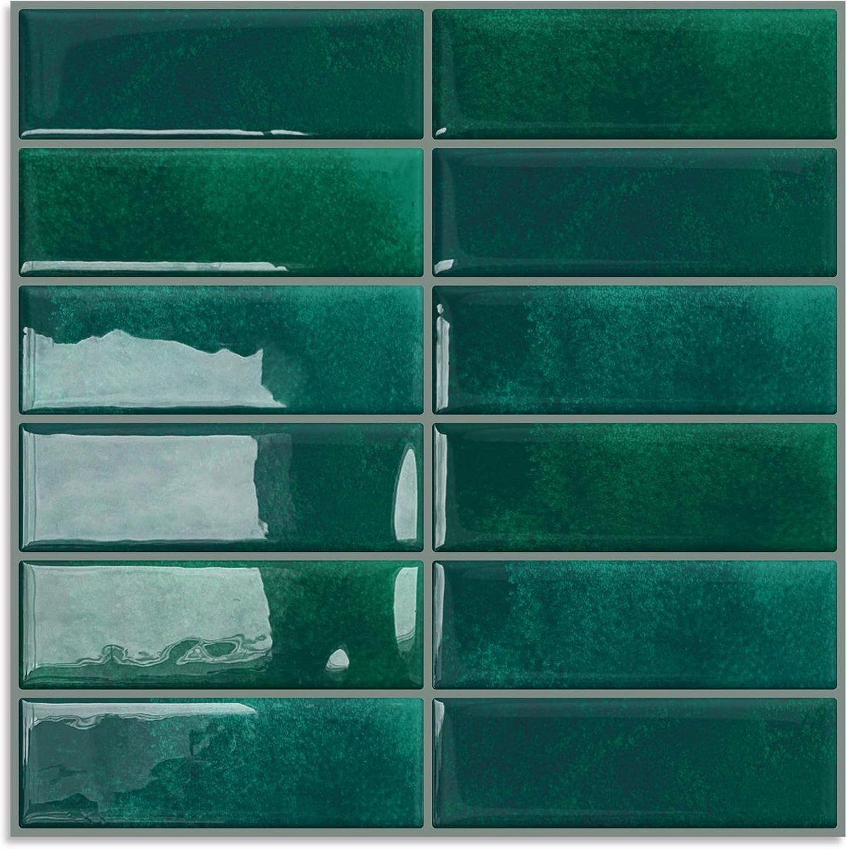 Zelfklevende Wandtegels Groen voor Keuken en Badkamer (30,5 x 30,5 cm)