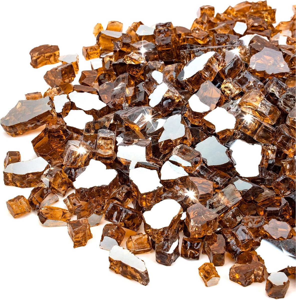 Reflecterend Brandglas Koper Kleur 5lb voor Open Haard en Vuurplaats