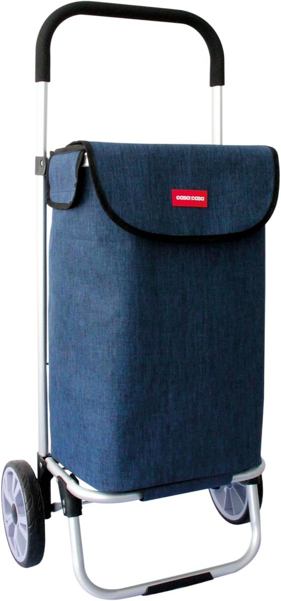 Stevige Boodschappentrolley met 2 Wielen in Blauw
