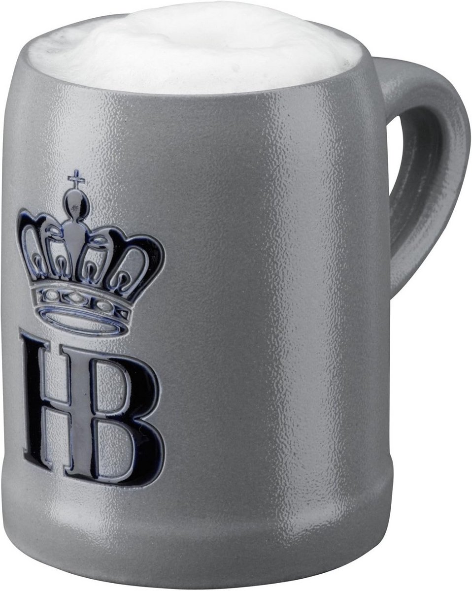 Stevige Zoutglazuur Bierpul 0,25 Liter - Handgemaakt Duits Bierglas