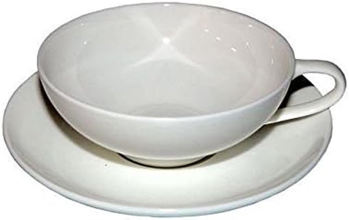 Klassiek Theekopje met Schotel van Fijn Bone China Porselein