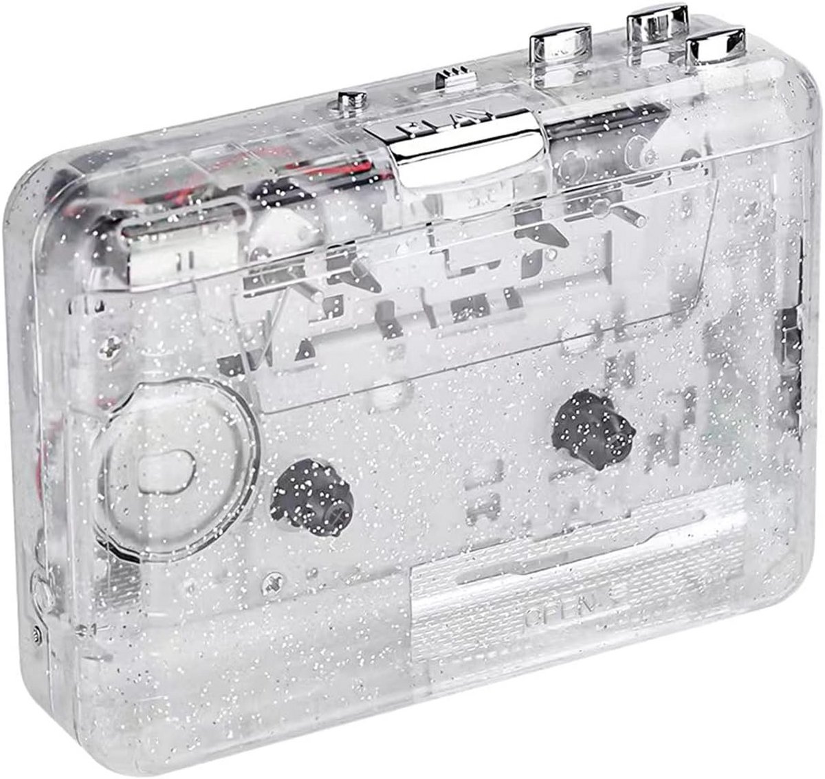 Draagbare USB Cassettespeler met MP3 Converter - Transparant