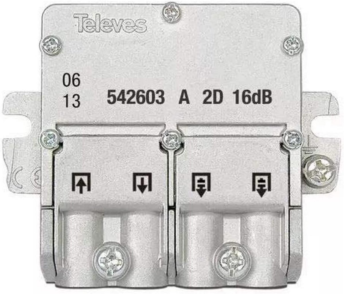 Versterker voor TV-ontvangst 5 - 2400 MHz, 16dB