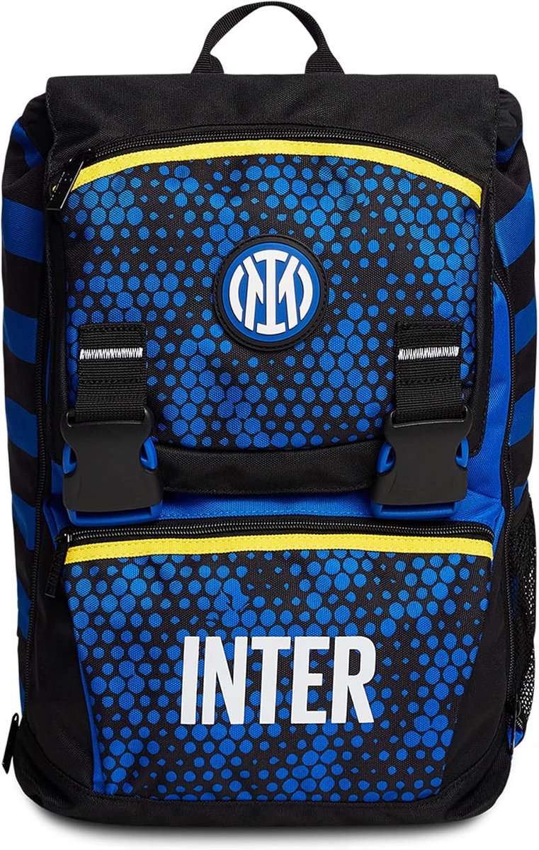 Voetbalrugzak Schooltas FC Inter Clubkleuren Zwart Lichtblauw