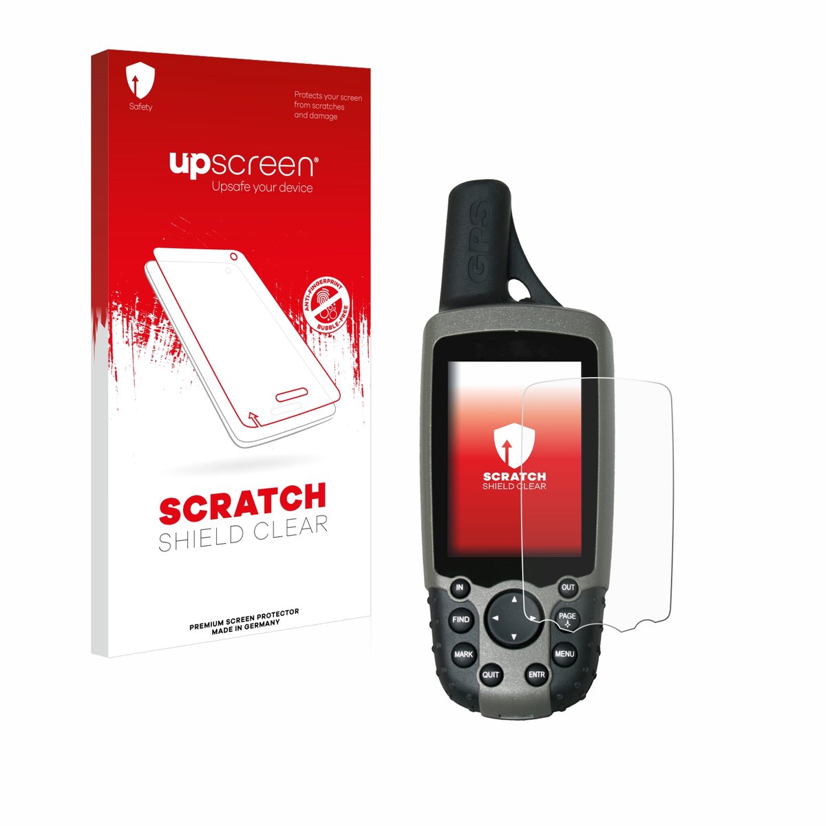 upscreen - Screenprotector voor Garmin GPSMAP 60CSx - Folie Beschermfolie transparant
