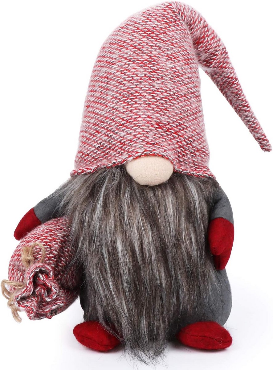 Grote Kerstkabouter Decoratie 49 cm - Zweedse Tomte Santa voor Binnen en Buiten