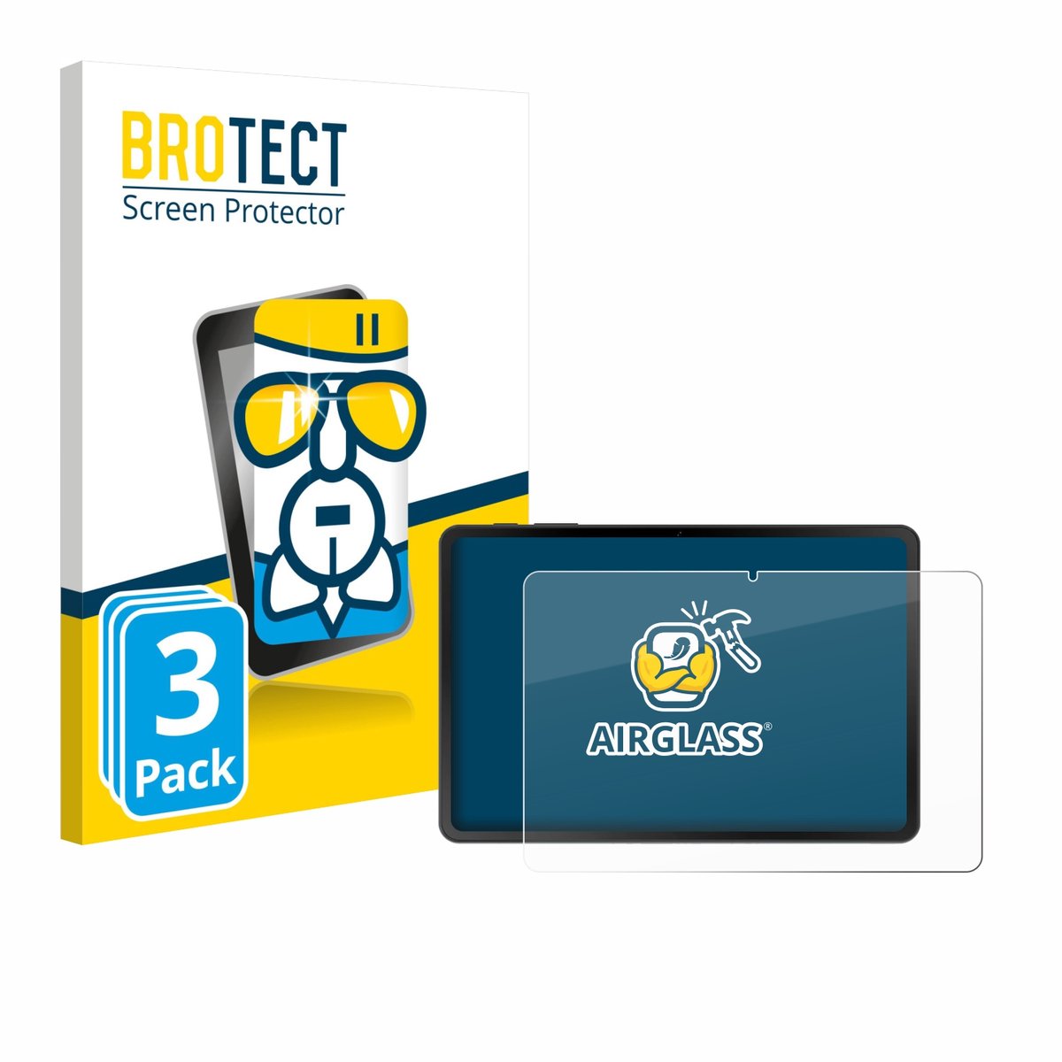 Screenprotector 3 Stuks voor Doogee Tab A9 Beschermglas transparant