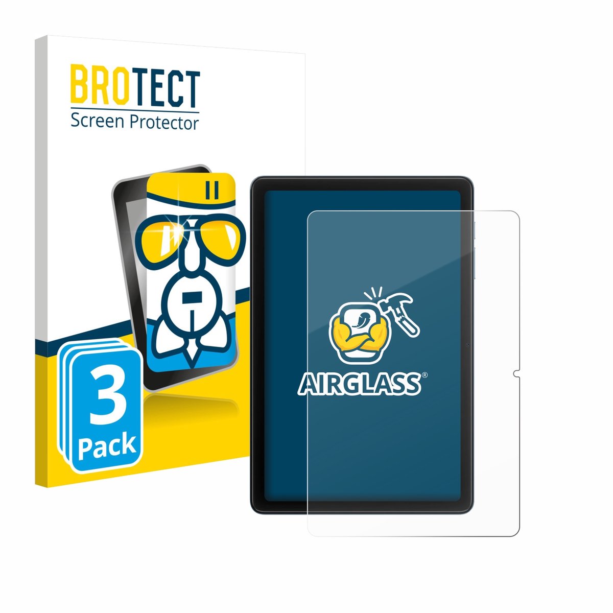 Screenprotector 3 Stuks voor Blackview Tab 20 WiFi Beschermglas transparant