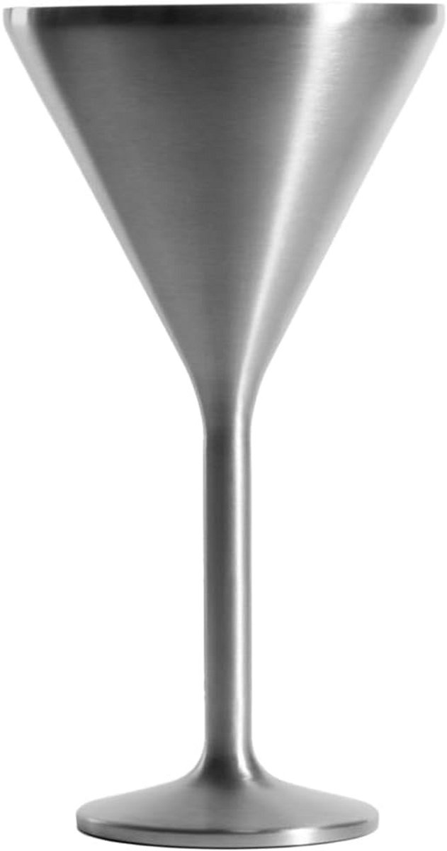 Vacuümgeïsoleerde Roestvrijstalen Martini Glazen - Langer Koud Met Antislip Basis