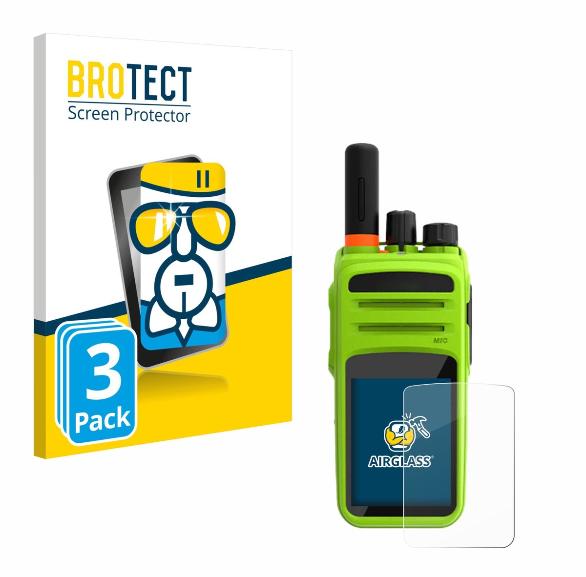 Screenprotector 3 Stuks voor Talkpod N58 Plus Beschermglas transparant