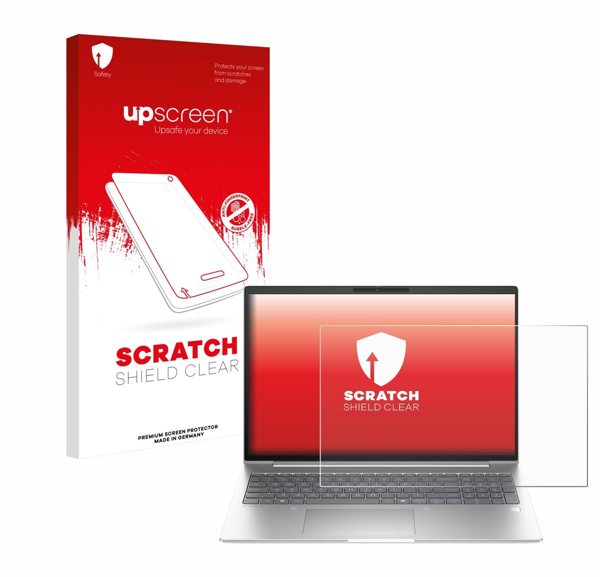 upscreen - Screenprotector voor HP EliteBook 6 G1i 16 - Folie Beschermfolie transparant