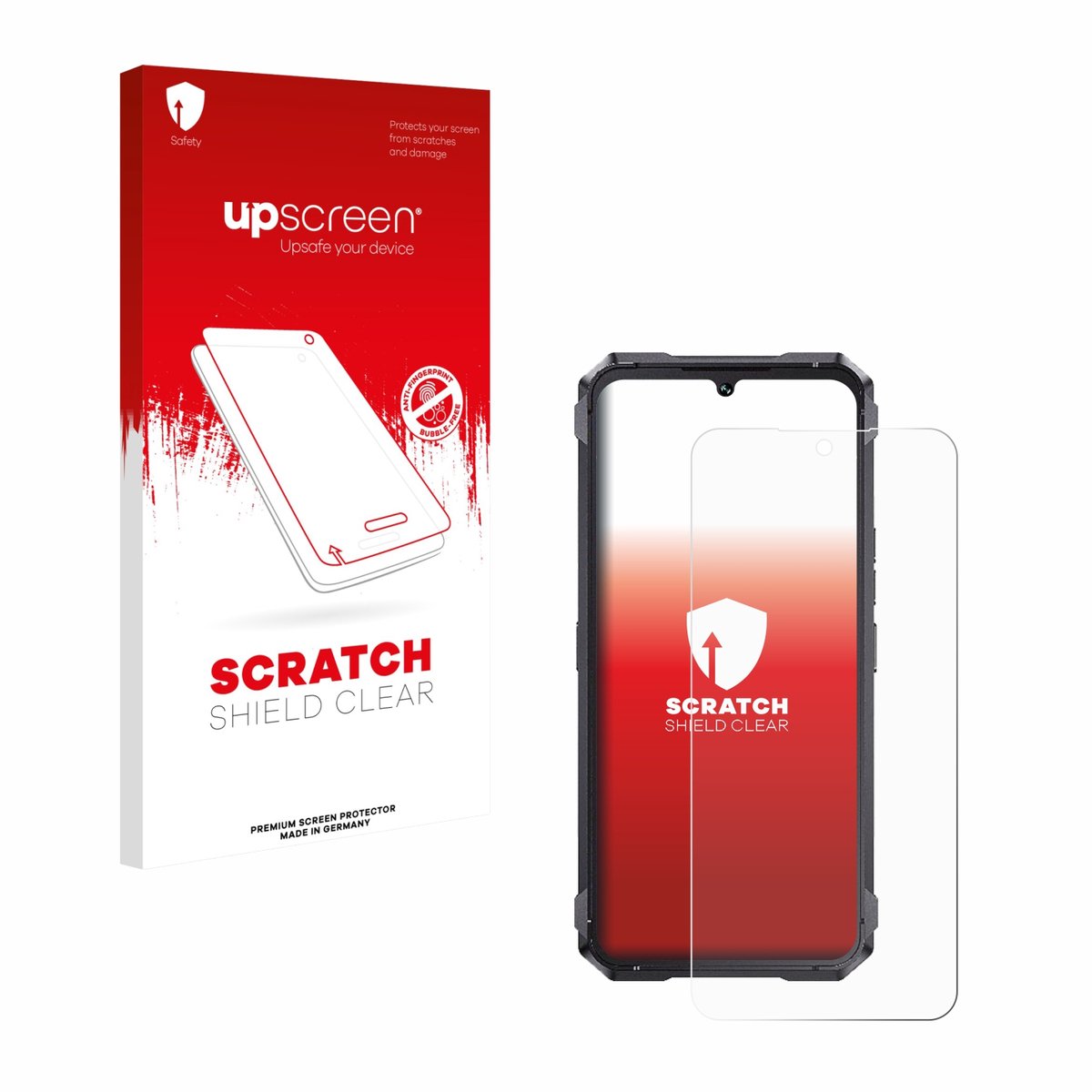 upscreen - Screenprotector voor Cubot King Kong 11 - Folie Beschermfolie transparant