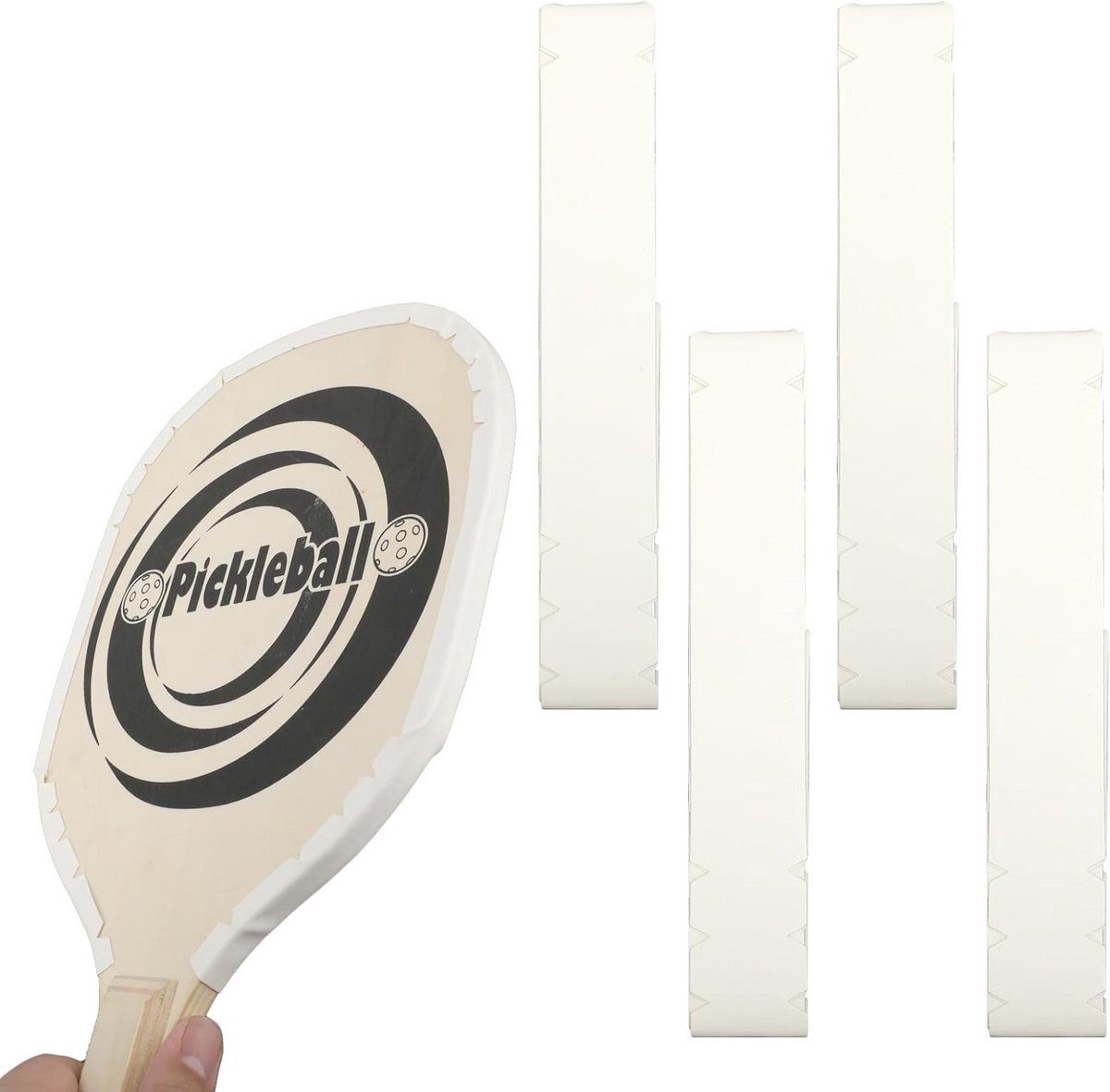 4 Stuks Pickleball Randtape Bescherming voor Paddles, 26mm UV-bestendige Randbeschermer