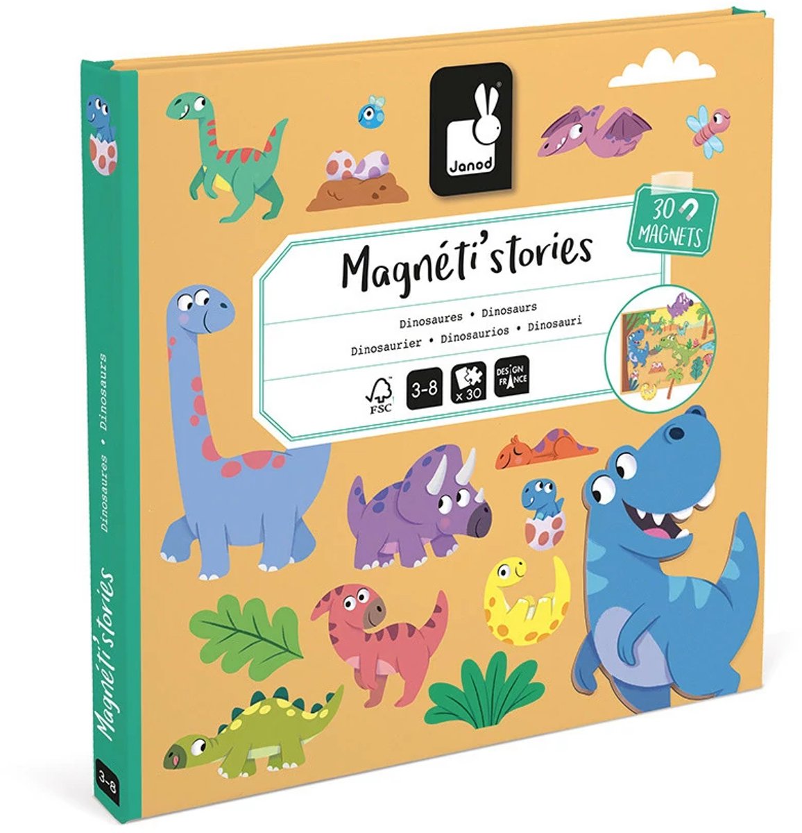 Janod - Magneti Stories - Dinosaurus – Educatieve magneetset — afbeelding 17