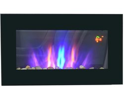Elektrische Haard – Sfeerverwarming – Vuurdecoratie – Wandhaard – Sfeervolle Haard – 1000W/2000W – Realistisch Vlameffect