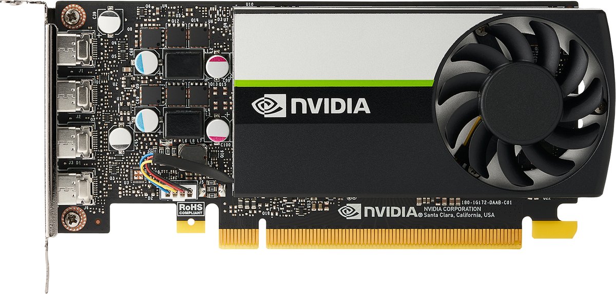 NVIDIA T1000 8 GB 4mDP grafische kaart
