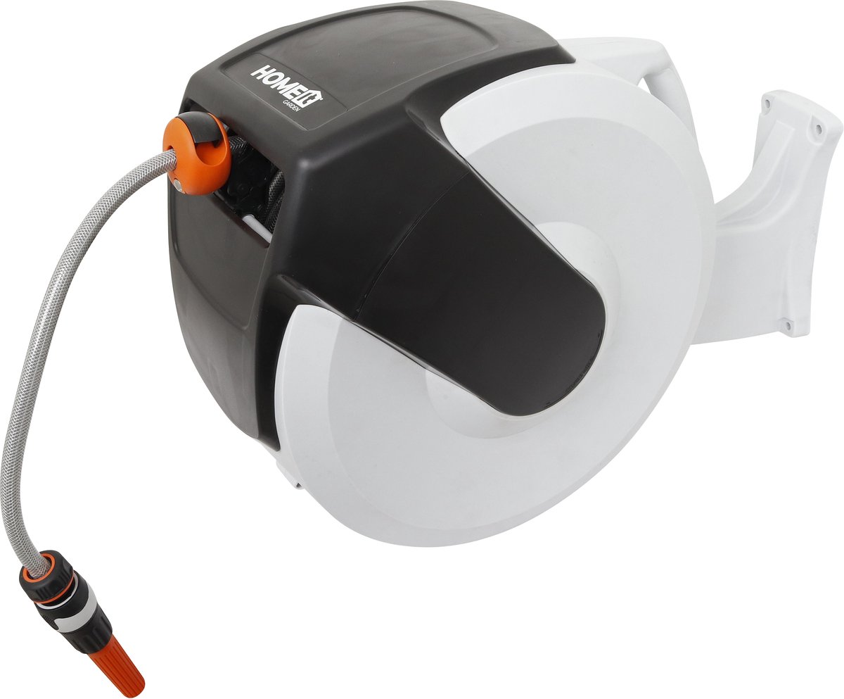 HOME It® Slanghaspel met automatische oprolmechanisme 35 meter slang 8 bar