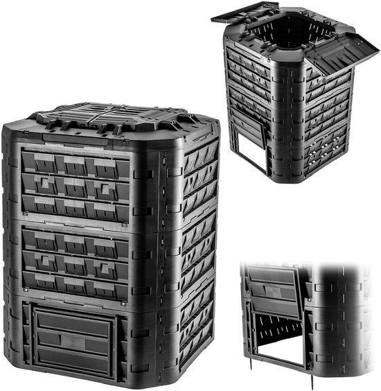 GAMMA | Harcostar compostbak zwart kunststof 220 L kopen? | Grond