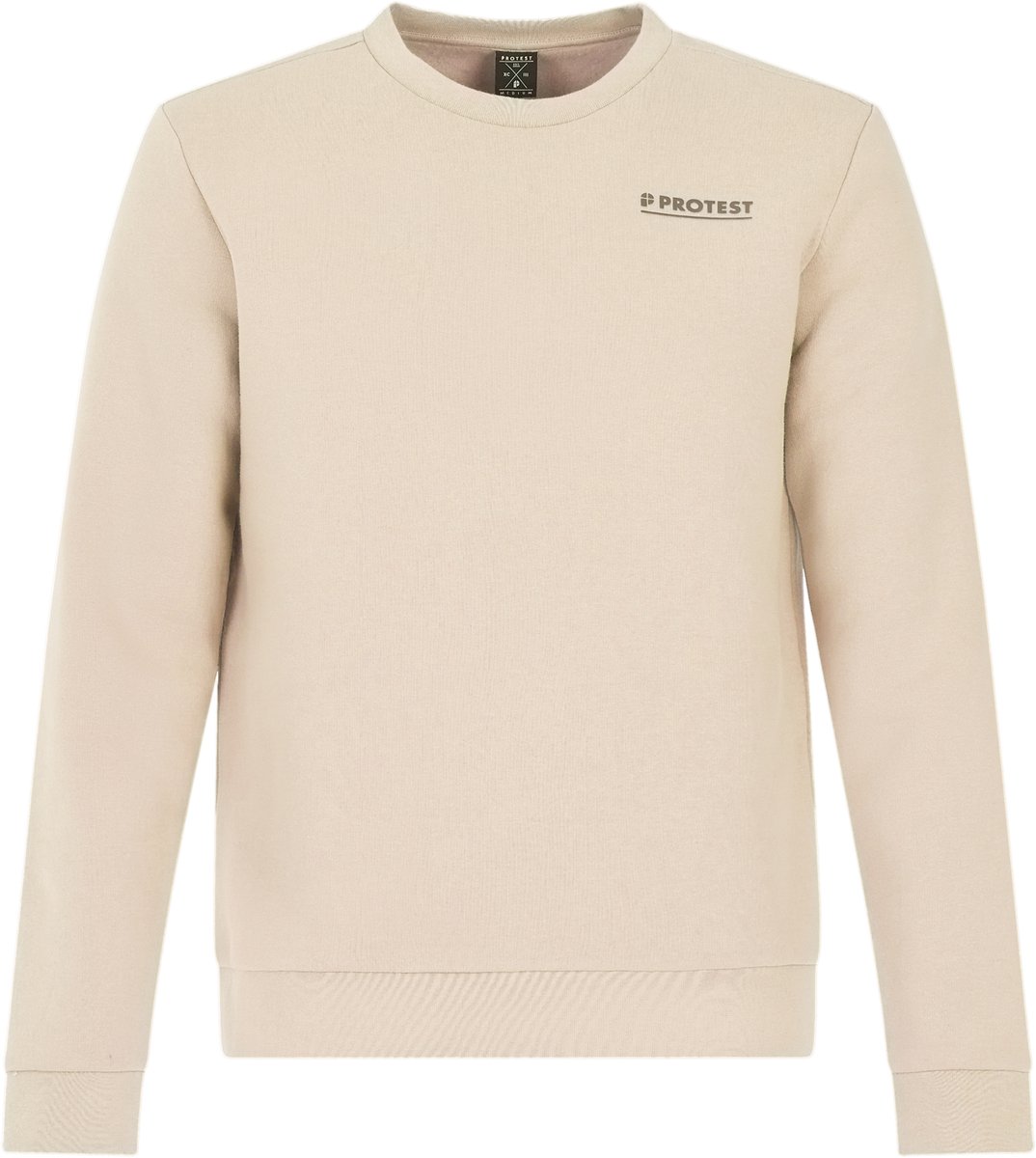 Protest PRTVito Sweater Heren Ronde hals Kitoffwhite