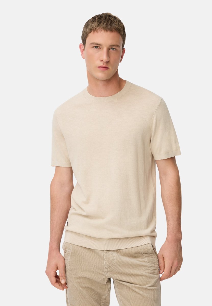 camel active Gebreid shirt van puur katoen - Maat menswear-M - Haver