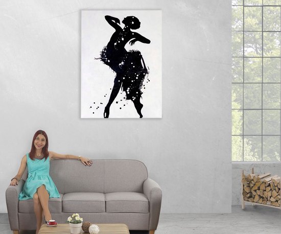 Danseur de peinture à l'huile peint à la main