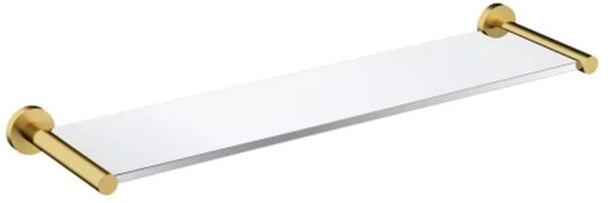 OMNIRES Modern Project - Planchet, lengte 55 cm, glas/geborsteld messing MP60930BSB