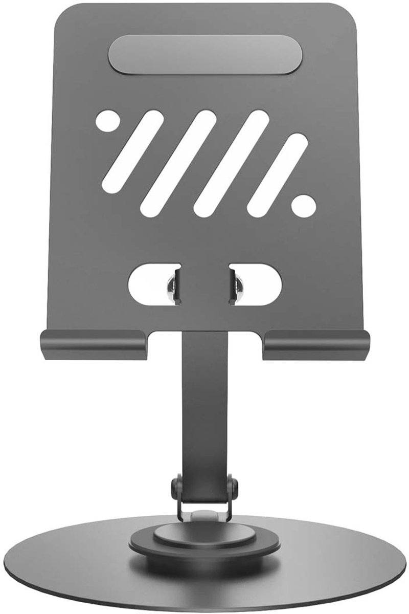 WiWU Telefoonhouder & Tablet Standaard - 360° Draaibaar - Universeel voor iPad & Smartphone tot 12.9 inch - Bureauhouder - Grijs
