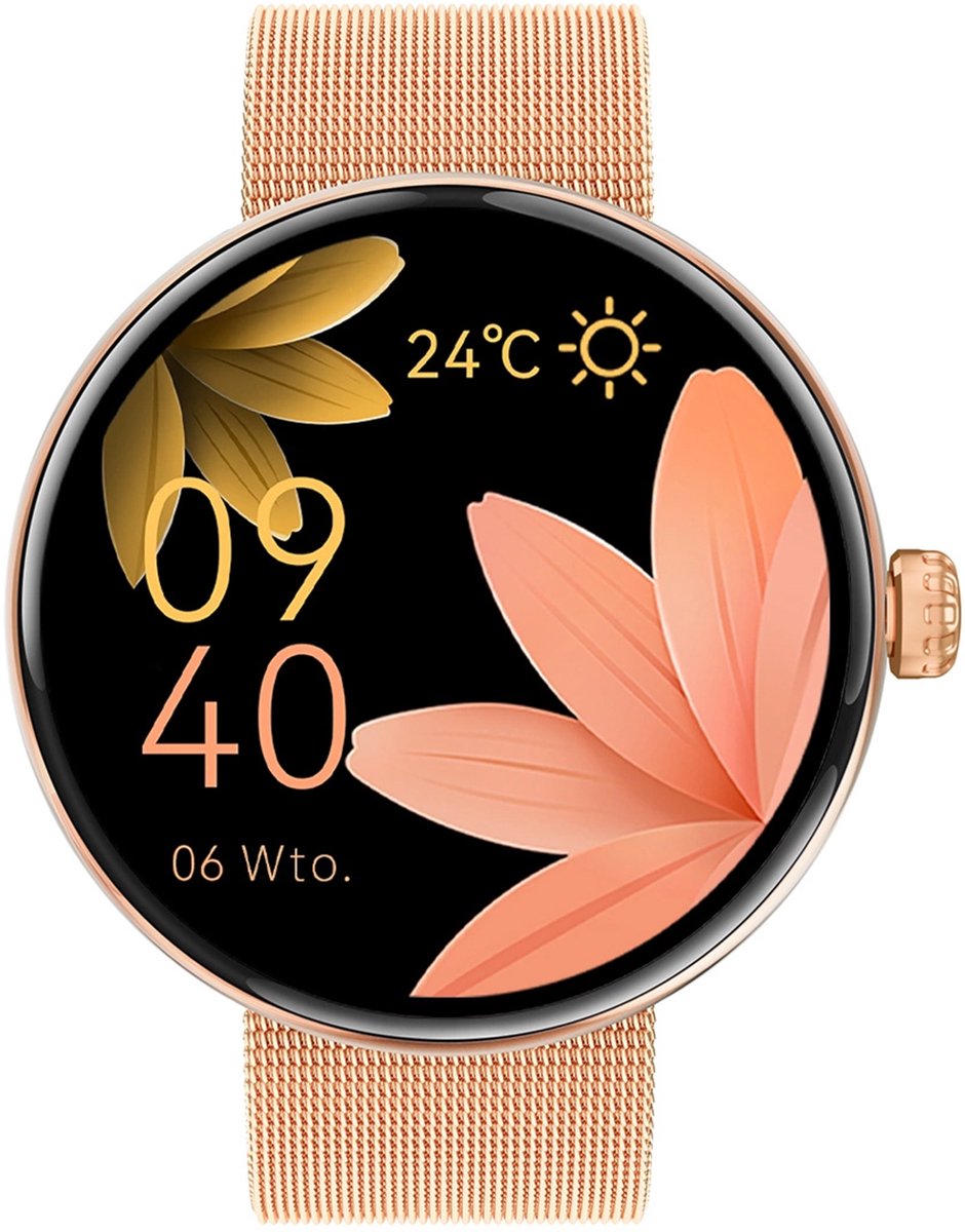 Forever Forevive 5 Fashion - Dames Smartwatch - AMOLED - Roségoud