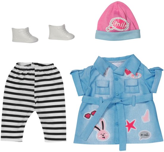 Vêtement Poupée 35-45cm ZWOOS - Laine Douce Avec Chapeau - Pour Baby Born, Annabell, Nenuco