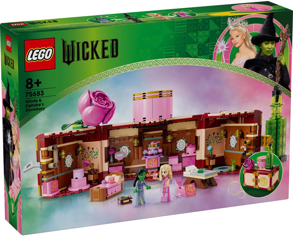LEGO 75683 Wicked Glinda en Elphaba's slaapzaal