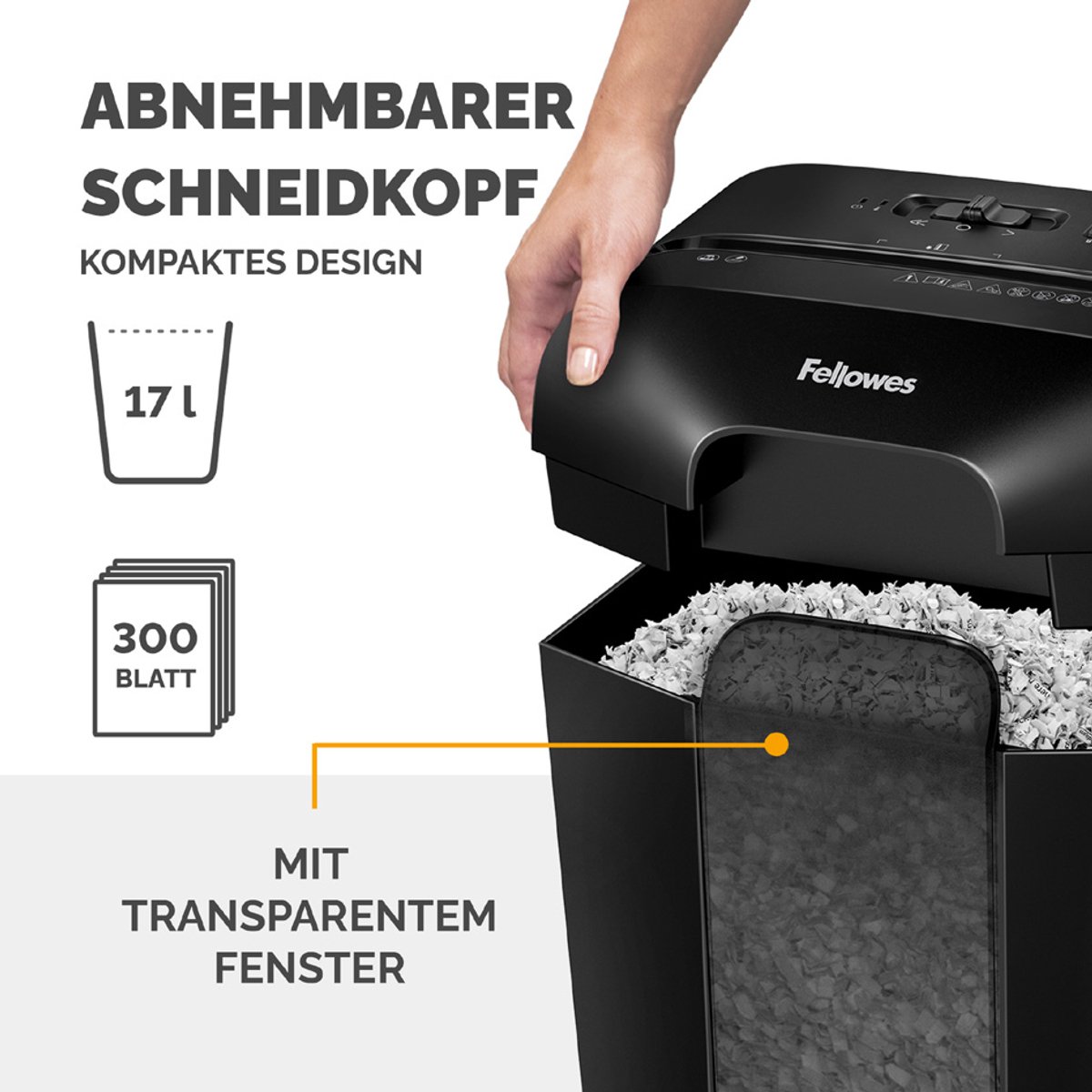 Fellowes LX41 Papiervernietiger / Papierversnipperaar – Mini‑Cut P‑4 – 8 vellen – 17 liter – Voor thuis & thuiskantoor thumbnail 7