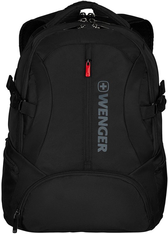 WENGER Sac à dos pour ordinateur portable pour ordinateur portable Transit 16'' Deluxe Computer Backpack 27L Black Noir