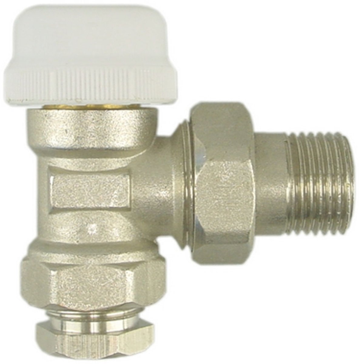 Thermostatisch ventiel zonder knop 1/2 haaks + adaptor