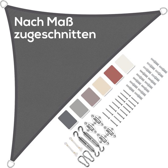 Sunnylaxx Zonnezeil,Waterdicht Schaduwzeil,Rechthoekig,3x4 m-Zand,Zonwering,Waterafstotend,Premium PES Polyester ANT- UV,voor Buiten Luifel,Tuin,Balkon,Terras