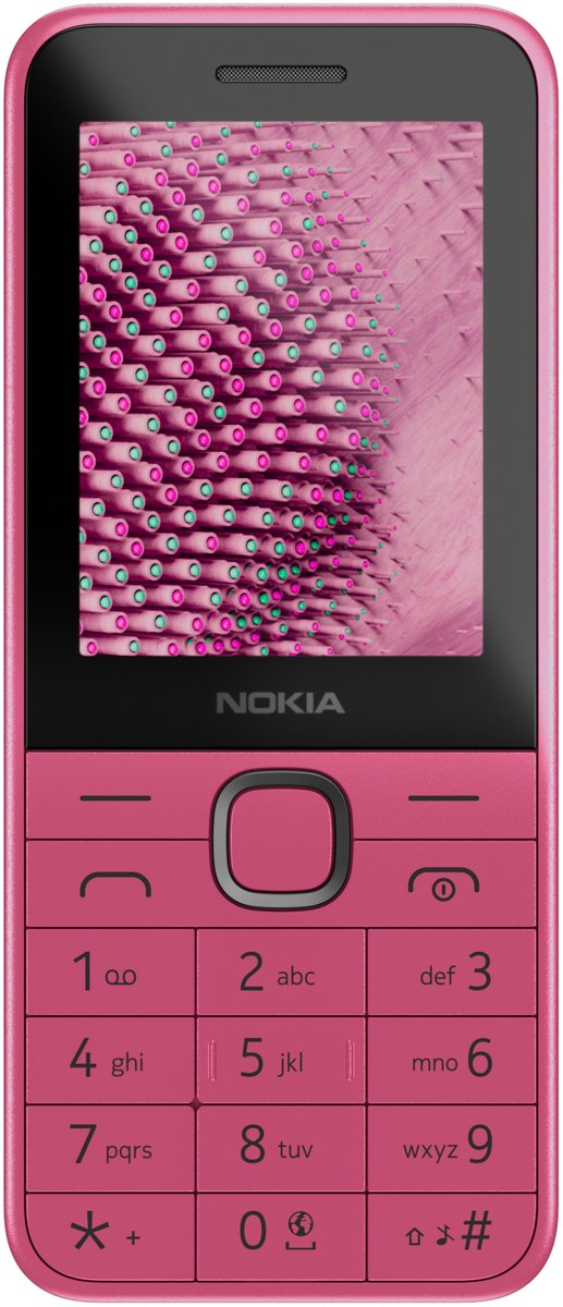 HMD Nokia 225 (2024) 6,1 cm (2.4") 91 g Roze Basistelefoon