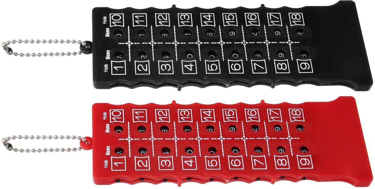 2-delige Golfscorebord, 2-delige 18-holes Golfscore Golfscore-teller Lap-tellers Accessoires Duiken