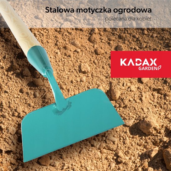 KADAX Hakkel, tuinhak voor dames, geharde hak voor het verwijderen van onkruid, onkruidhak voor het losmaken van de grond, tuinaccessoires voor het luchten en wieden van de grond (140 cm, werkdeel: van Merkloos	 — afbeelding 4