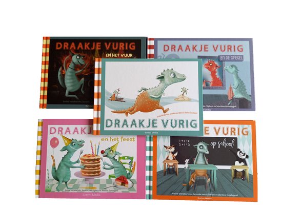Draakje Vurig set 5 delen