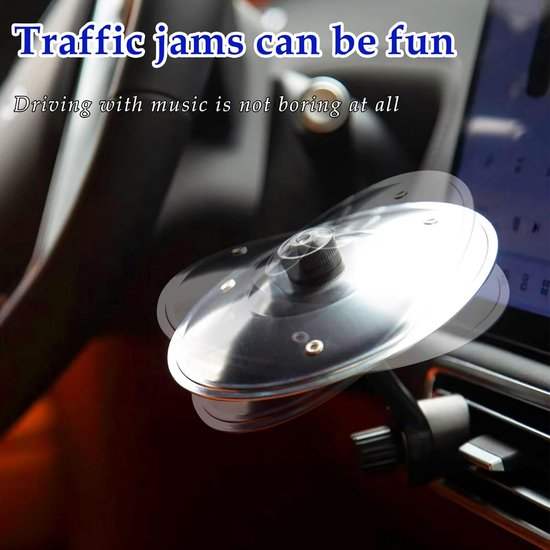 Mini Cymbale De Voiture Crash – Clip Aération Métal, Jouet Rythmique 360° Pour Amateurs De Batterie