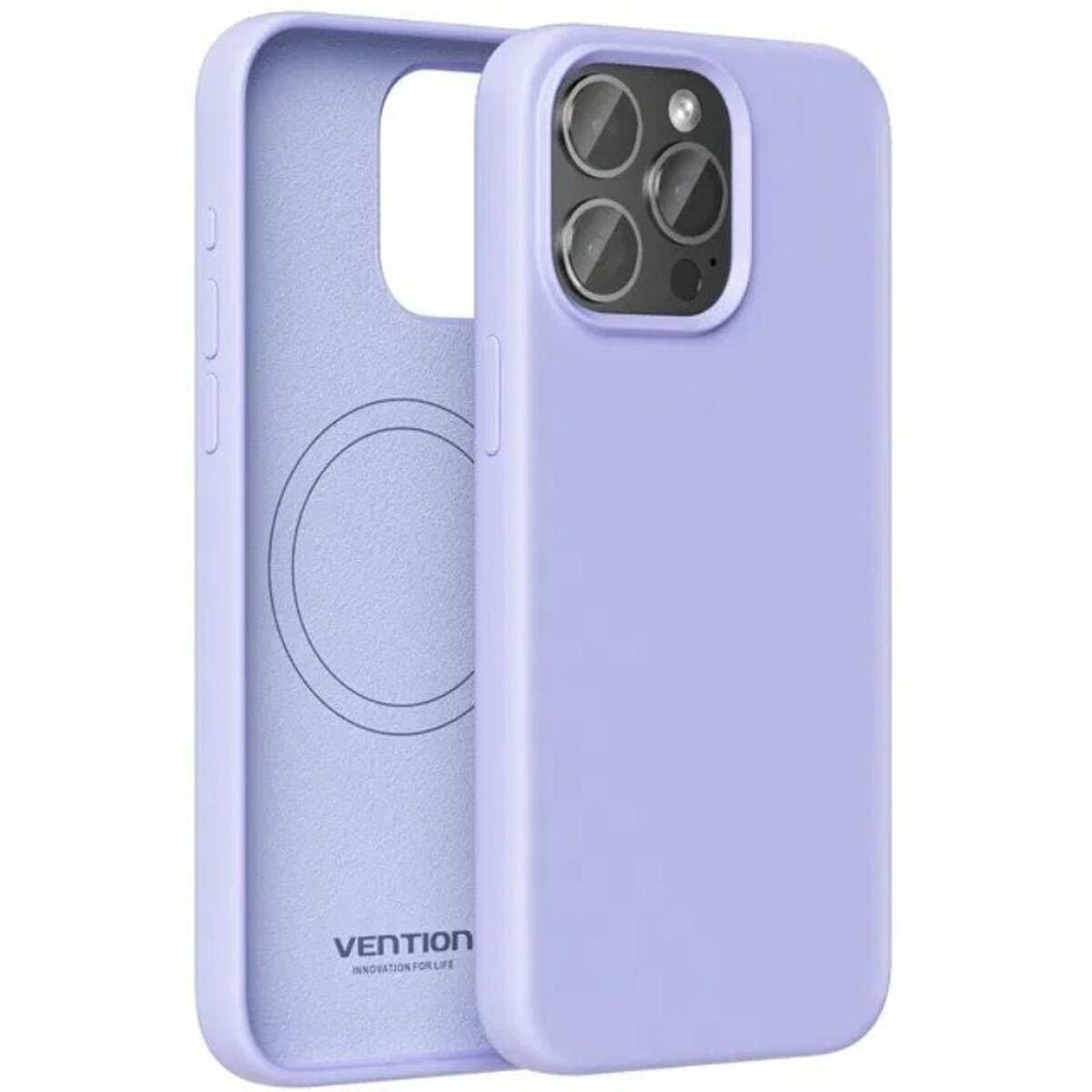 Vention KUEV0-10 Silicone Case with Magsafe / Compatible with iPhone 14 / Purple