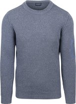 Suitable Mou Trui Melange Blauw - Maat XXL - Heren - Pullover - Sweater