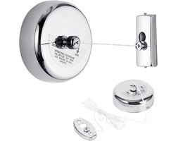 Retractable Clothesline - Invisible Clothesline - Stalen Kledinglijn voor Binnen en Buiten - Droogrek voor Hotel, Badkamer, Balkon