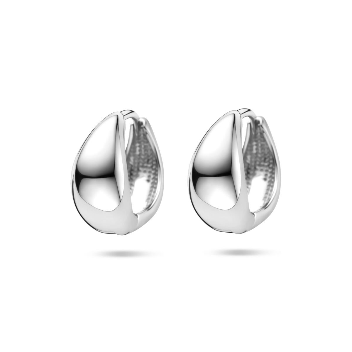 Zilveren gerhodineerde oorringen 15 mm - 1341590