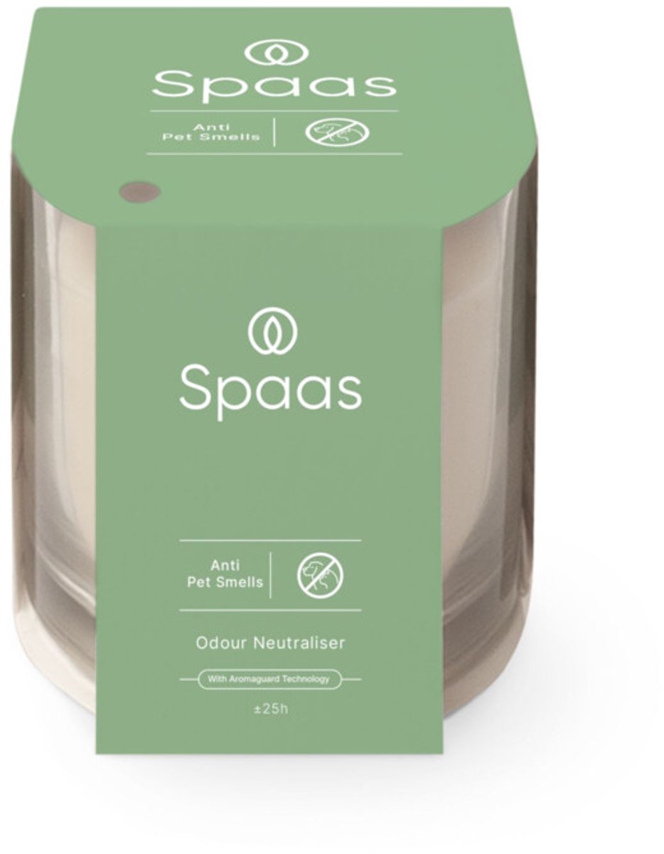 SPAAS Kaars in Glas Anti-Huisdier Ivoor