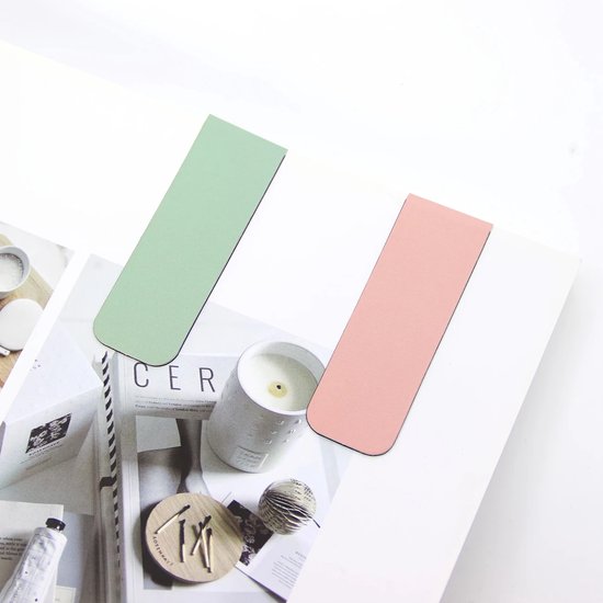 Signets magnétiques 12 pièces – Couleurs pastel – Design minimaliste – Marque-pages pour les amoureux des livres, les Étudiants et les enseignants