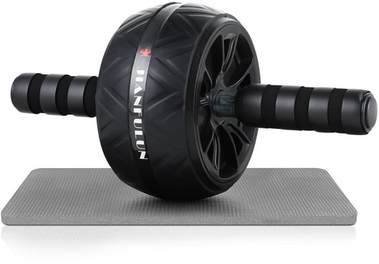 Belle Vous ab roller wheel workout training - Buikspiertrainers met kniemat - Voor thuis fitness of sport in gym - Buiktrainer voor buikspieren
