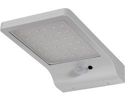 OSRAM Door LED Solar Sensor 4000K, LED-zonnelamp, IP44, 3W, 320 lm, bewegingsmelder, zonnebatterij, zilver, wandmontage