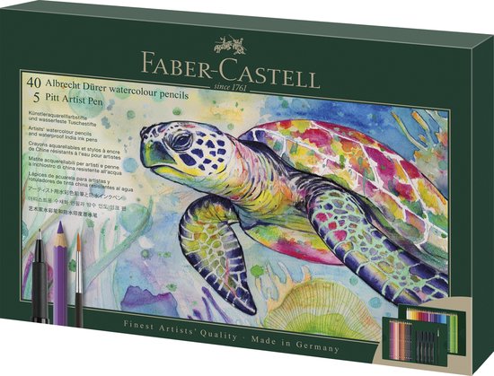 Coffret de crayons aquarelle Faber-Castell - Albrecht Dürer & Pitt Artist Pen - 46 pièces - FC-217554
